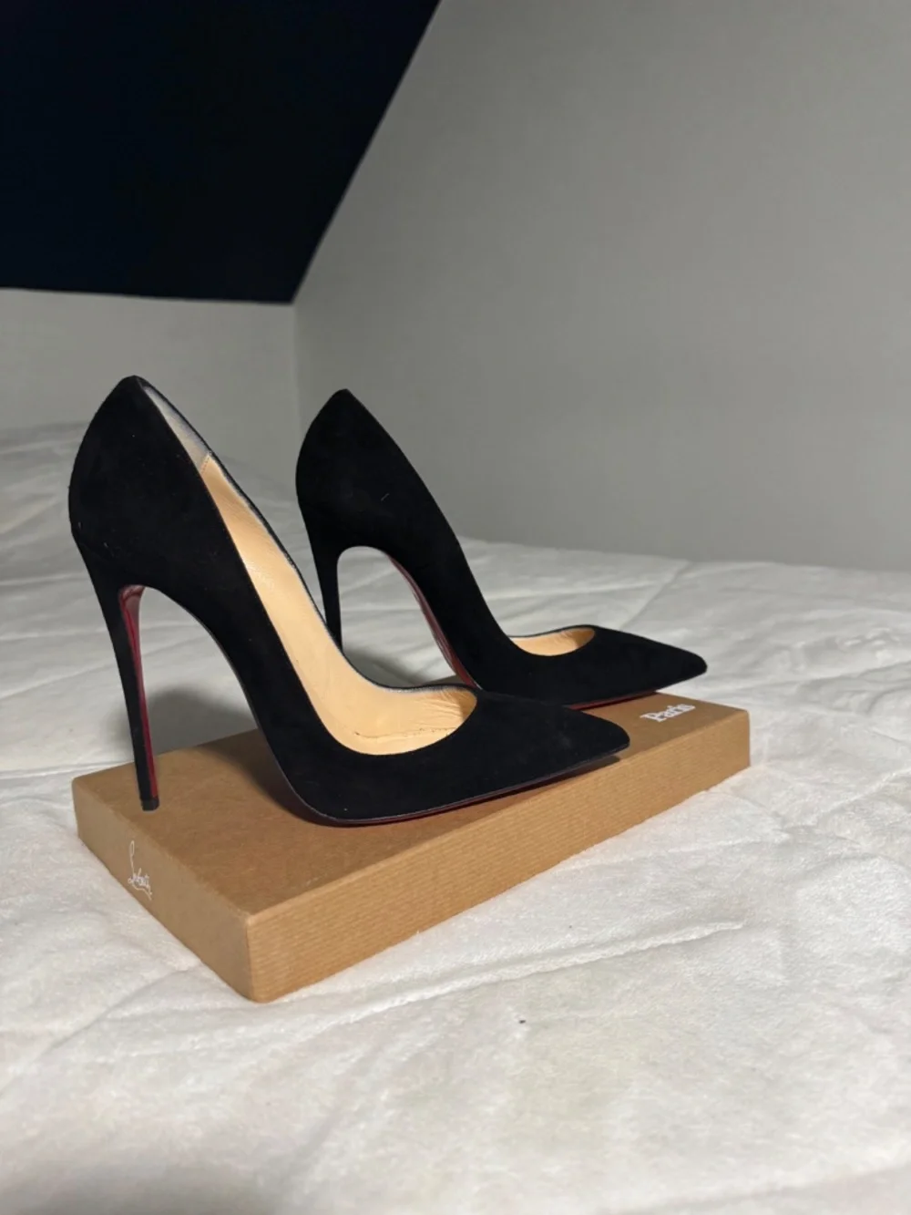 Christian Louboutin So Kate 120 Black Suede Stiletto Pumps Women's EU 39.5 - Picture 6 of 8